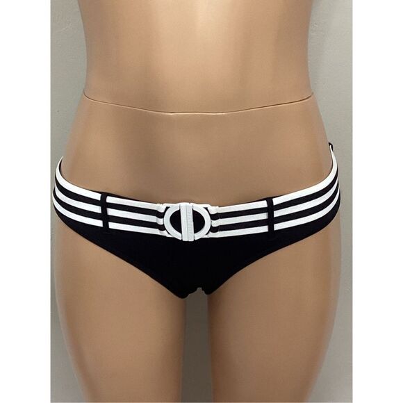 New. Seafolly belted black bikini set. US 4DD-top/6-bottom. Retails $189 - Picture 15 of 16